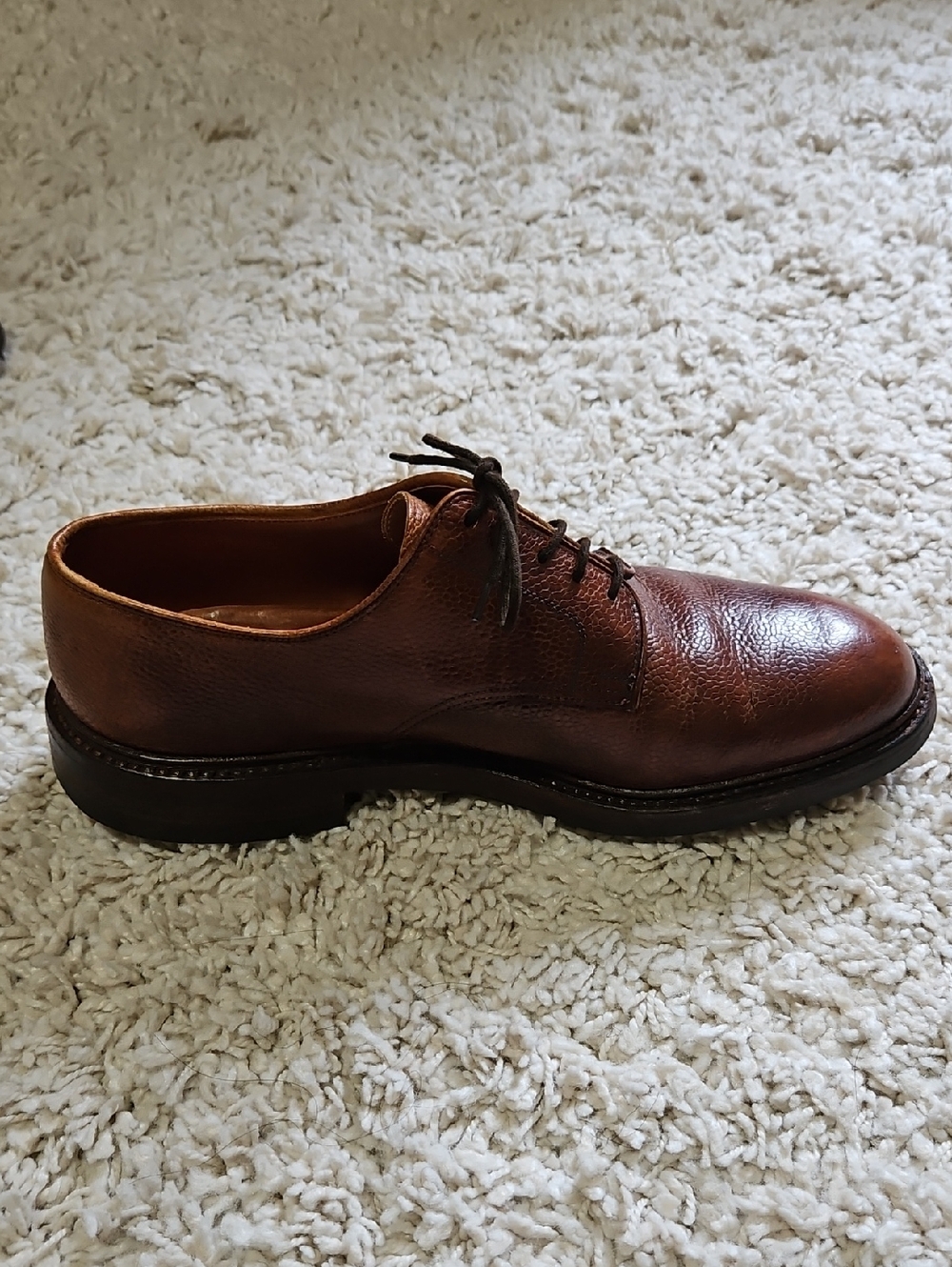 Crocket &Jones Men's Brown Leather Derby Lace-Up Shoe